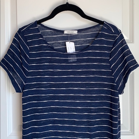 Mod Ref Shirt Sleeve Midi Tunic - NWT - Picture 2 of 4